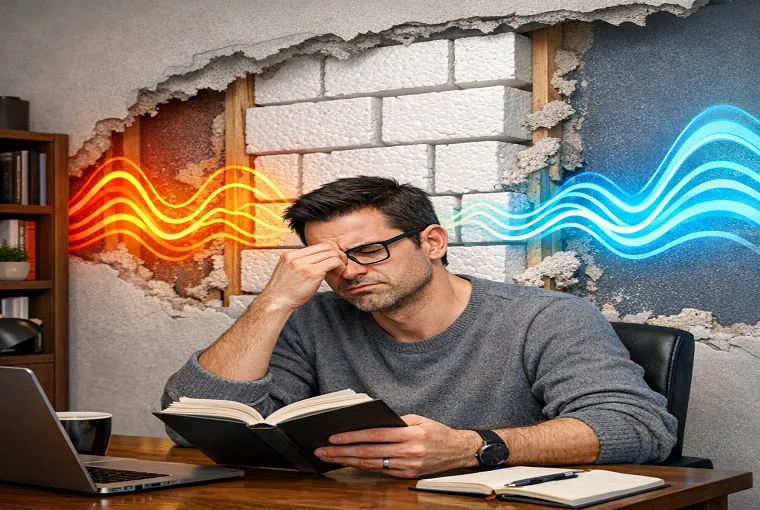 عملکرد ضعیف یونولیت در عایق صوتی دیوار و عبور امواج صوتی - ایده پویان